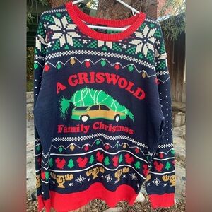 A Griswold Family Christmas Vacation Ugly Sweater National Lampoon XL NWT